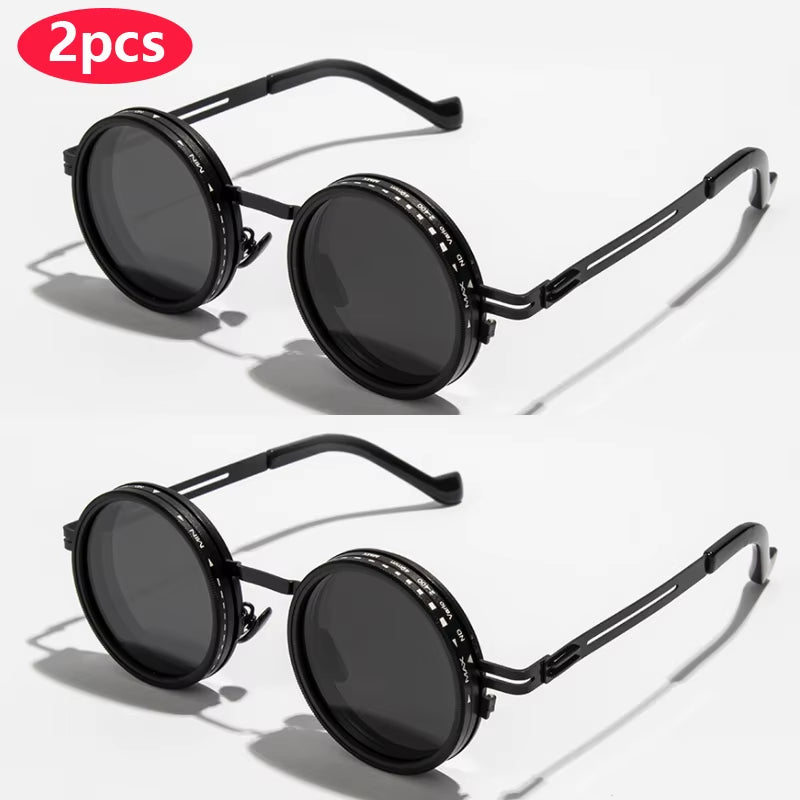 ND2-400 Adjustable Dimming Polarized Sunglasses for Men and Women - 9 Levels of ND Filter for Fishing and Driving